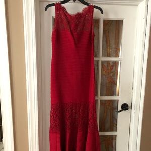 Red Long Tadashi Shoji Dress